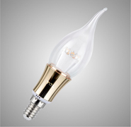 لامپ شمعی اشکی 5 وات بدنه فلزی TCL